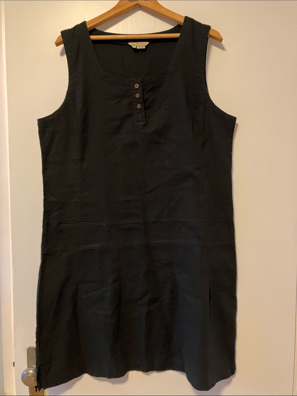 Royal Robbins 2012 Black Sleeveless Midi Cotton Dress Like New